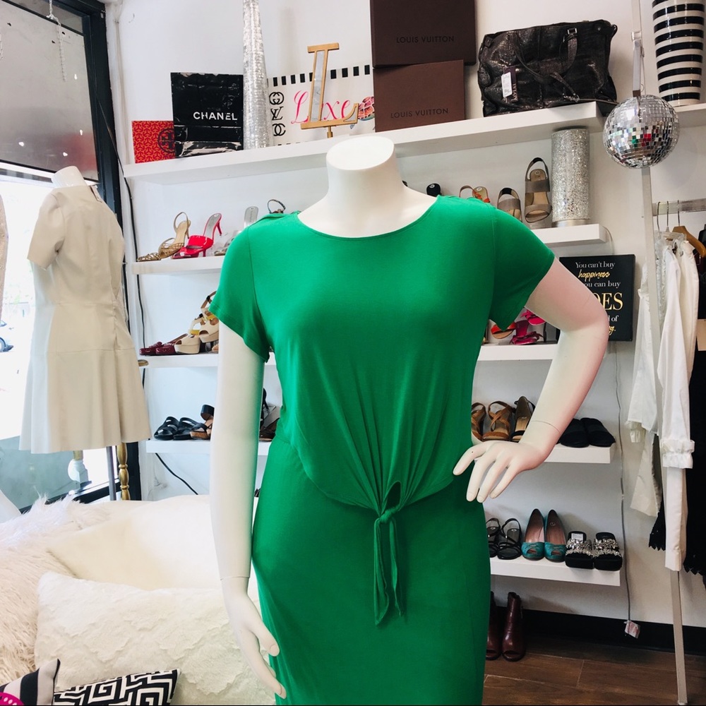 Chico’s Green Short sleeve Maxi Dress - Picture 2 of 8